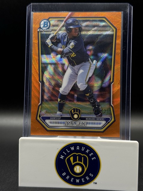 2026 Bowman Chrome Jesus Made #BCP-244 Orange Wave /25