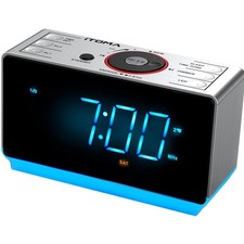 Radiowecker mit Bluetooth Lautsprecher, FM Ra...