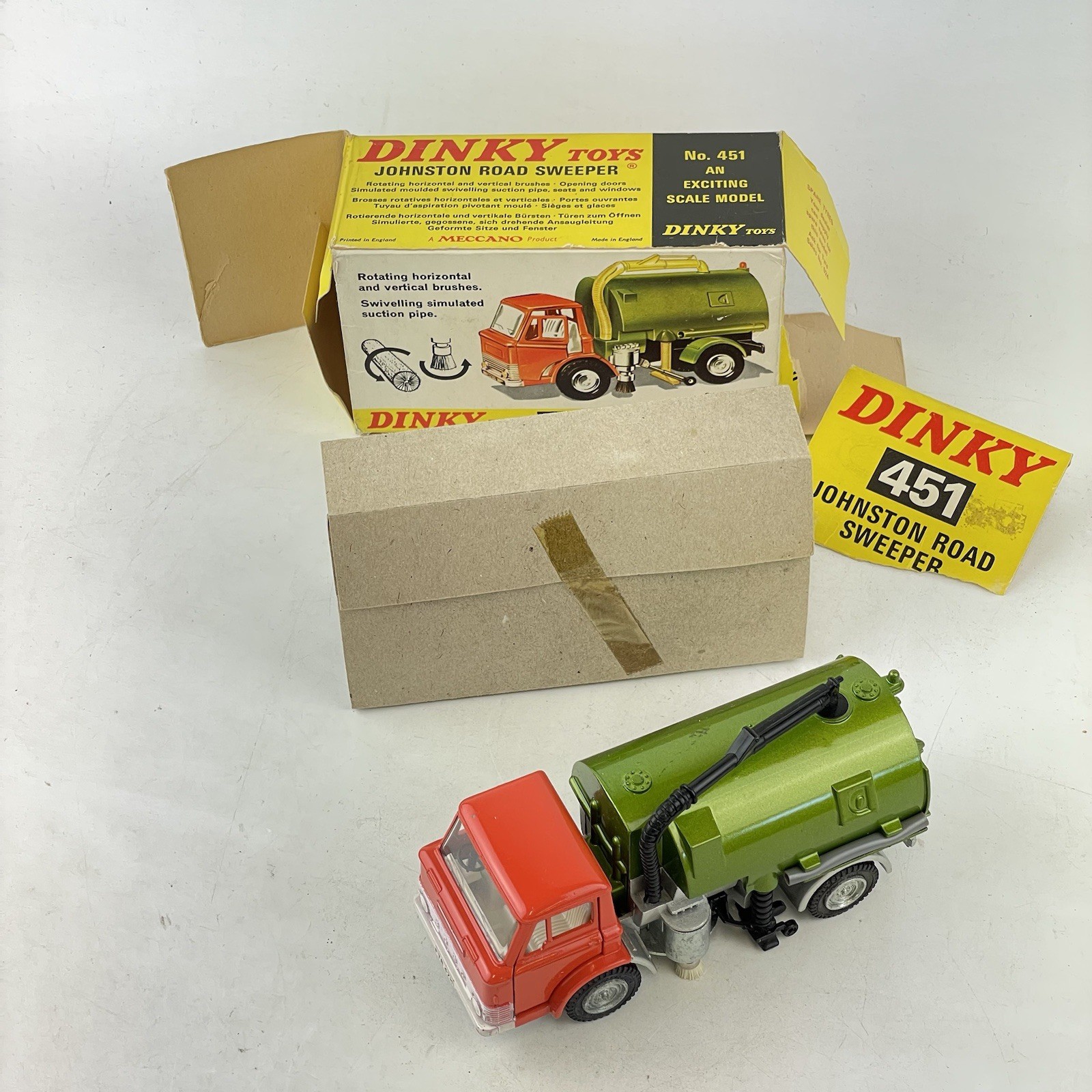 Dinky 451, Johnston Road Sweeper - Free Price Guide & Review