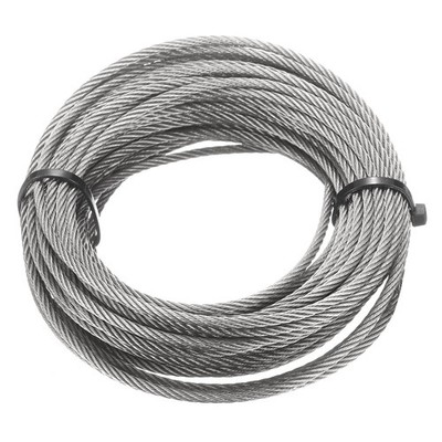 33ft (10M) 2.5mm Stainless Steel Wire Rope 7x7 Strand with 20pcs Loop Sleeves