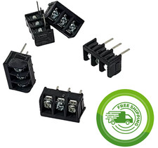 (5x) 3 Position - 15A - 300V - 0.325" Pitch - Wire Wrap Barrier Terminal Blocks