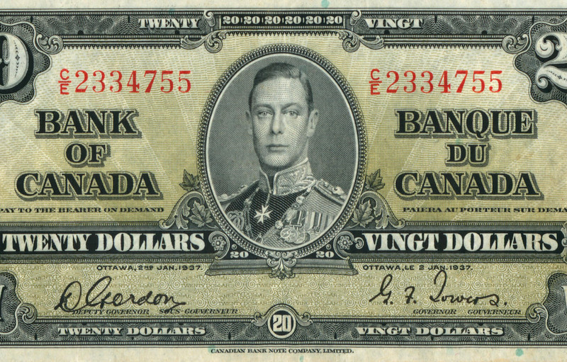 $20 1937 Bank of Canada - Ottawa ** PAPER CURRENCY AUCTIONS