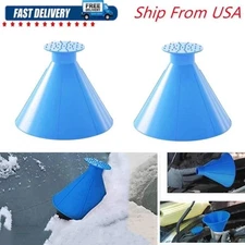 2pcs Car Ice Scrapers,Snow Scraper,Magical Ice Scrapers for Car Windshield