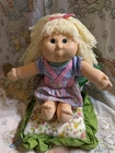 Cabbage Patch Kids Kissin’ Kids Girl Lemon Hair Green Eyes Freckles