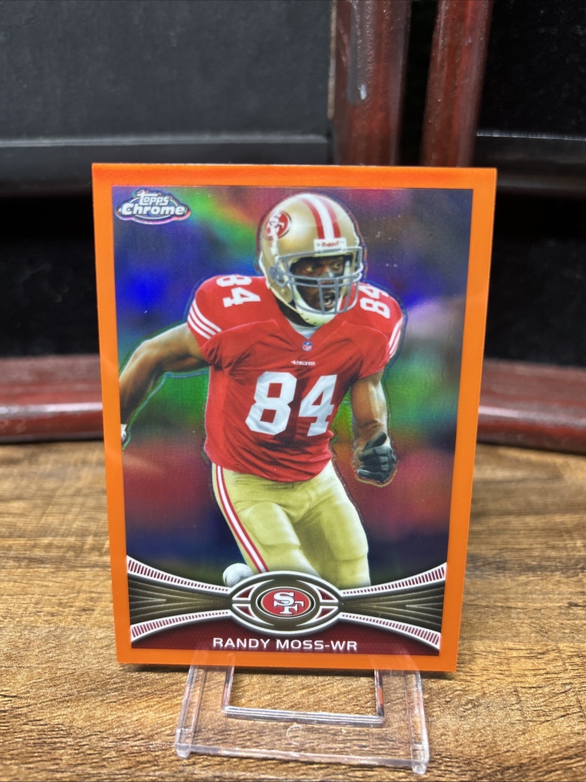 2012 Topps Chrome Randy Moss #32 Orange Refractor