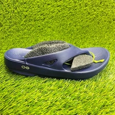 Oofos OOriginal Womens Size 7 Navy Blue Beach Walking Recovery Flip Flop Sandals
