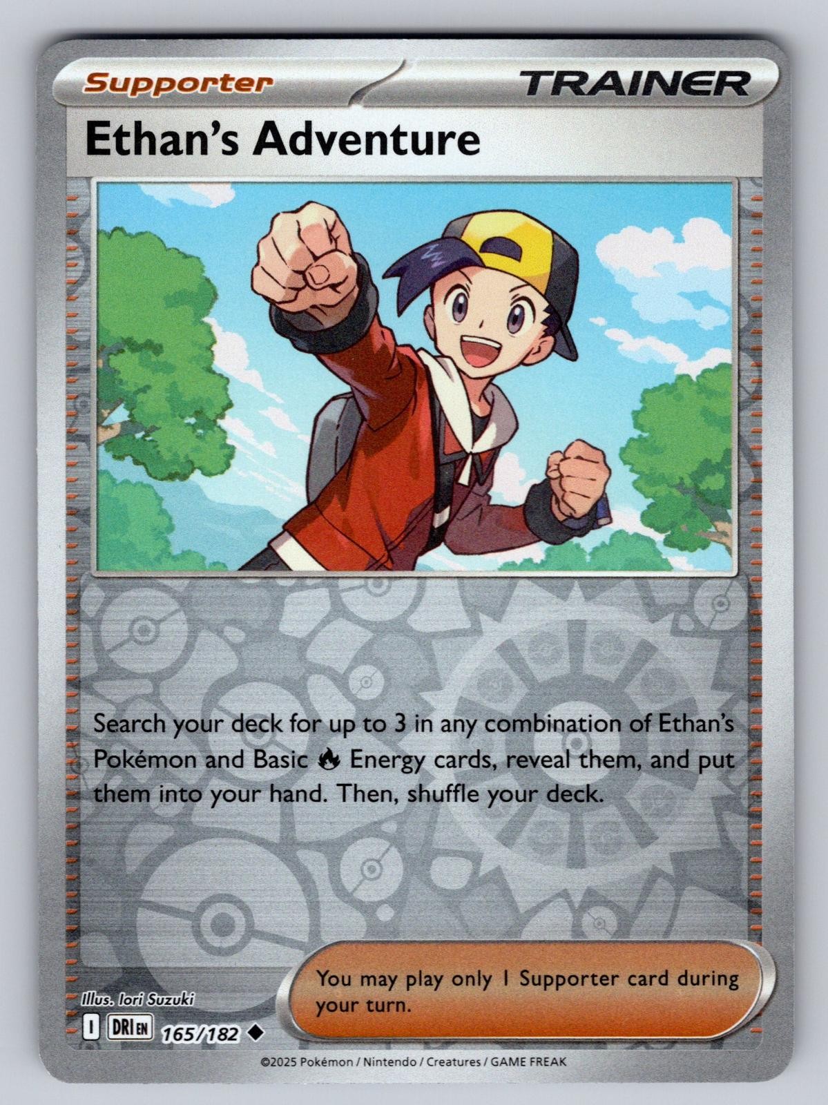Ethan's Adventure 165/182 Uncommon Destined Rivals Pokemon Reverse Holo LP