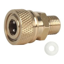 Quick-Disconnect Plug Adapter, 8mm Fmale Quick Disconnect M10X1 Male Thread