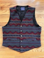 Pendleton High Grade Western Wear Pinetop Wool Vest. Size Medium