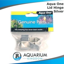#11061SV Aqua One Lid Hinge SILVER 2Pack -Aquarium 320 320T 500 340 300 600 Clip