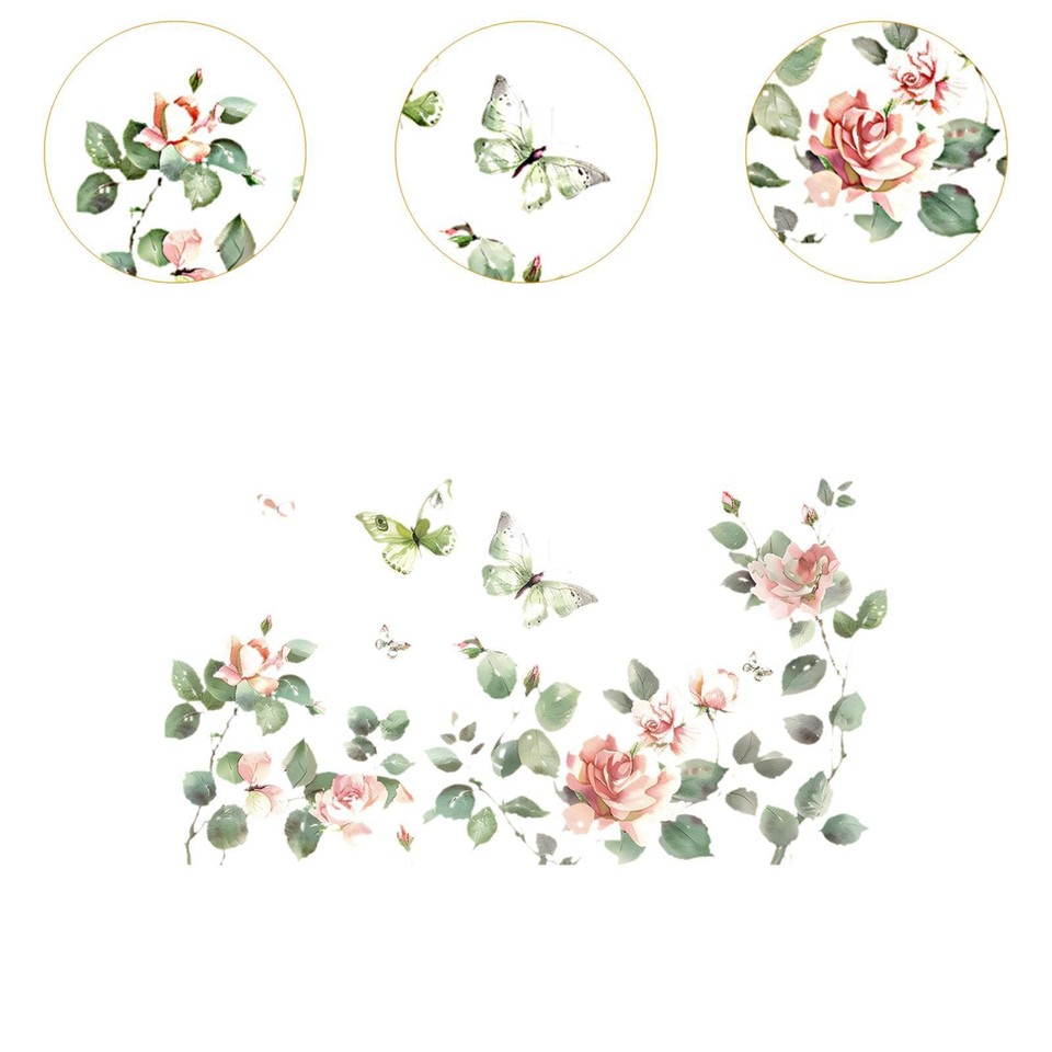 Plant Wall Sticker Wall Sticker Wallpaper 105cmx57cm Versatile ...