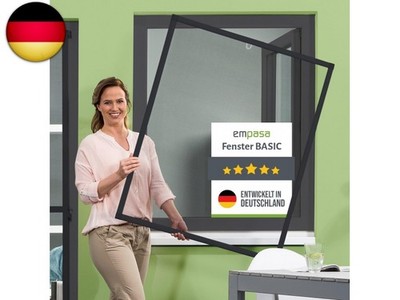 empasa Insektenschutz Fenster Basic mit Alurahmen und FILATEC  Gewebe in 