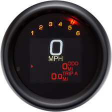 Dakota Digital Mlx-3012-k 3-38 Tank Speedometer Black Harley-davidson Dakota Digital Mlx-3012-k 3-38 Tank Speedometer Black Harley-davidson