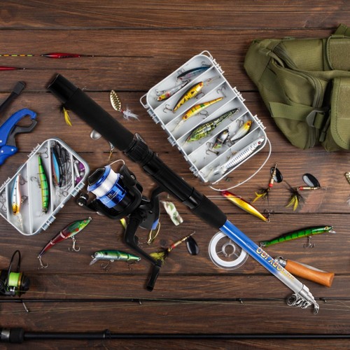 Set À Pêche Bobine Voyage Trousse Outils De Canne Télescopique Portable - Photo 9/12