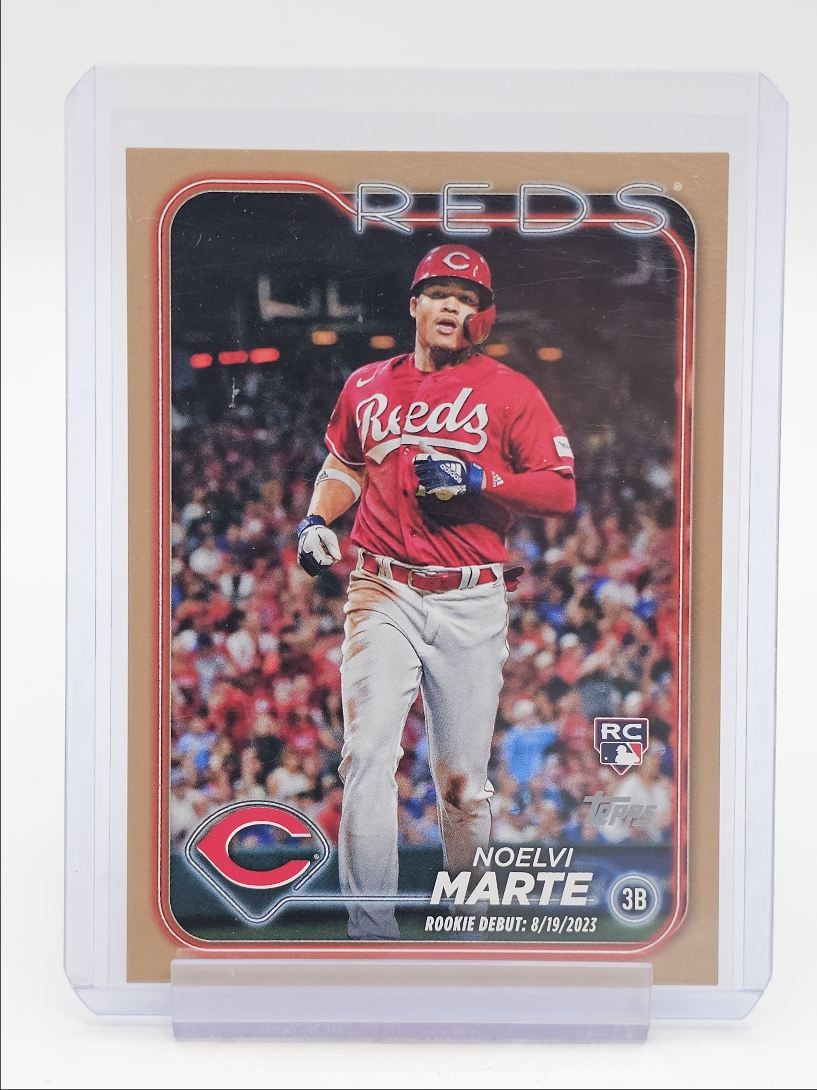 NOELVI MARTE 2024 TOPPS UPDATE SERIES ROOKIE DEBUT GOLD RC /2024 Q6167