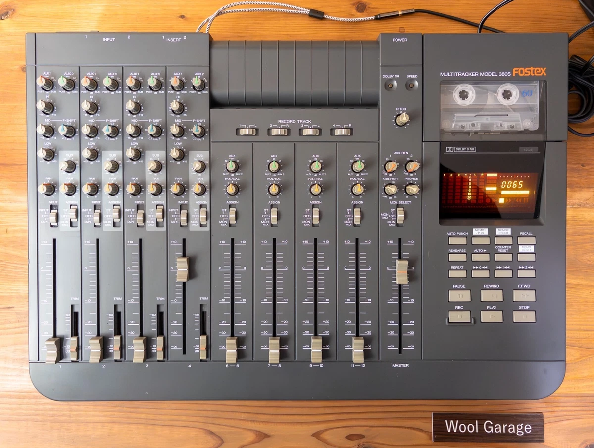 FOSTEX 380S Multitrack Cassette Recorder 4-Track Tested Clean From
