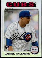 2024 Topps Heritage High Number Daniel Palencia #491 Silver Refractor 10/225 RC