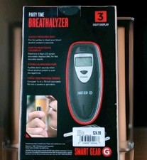 New Sealed In Box Party Time Breathalyzer Digital by Smart Gear MSRP 24.99