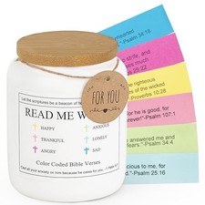 Bible Verse Jar, Christian Gifts for Women, Men, Prayer Jar for Daily