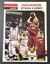 Stephen Curry - Davidson College - Shooting Card 30 30 - Custom Rookie Warriors. rookie card picture