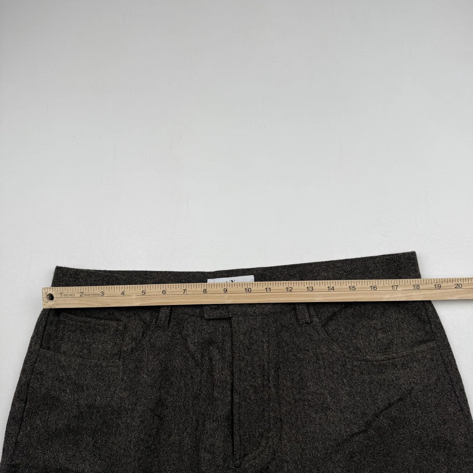 Armani Exchange Pants Mens 36x28 Brown Wool Blend Work Trousers Cargo Carpenter - Image 3 of 4