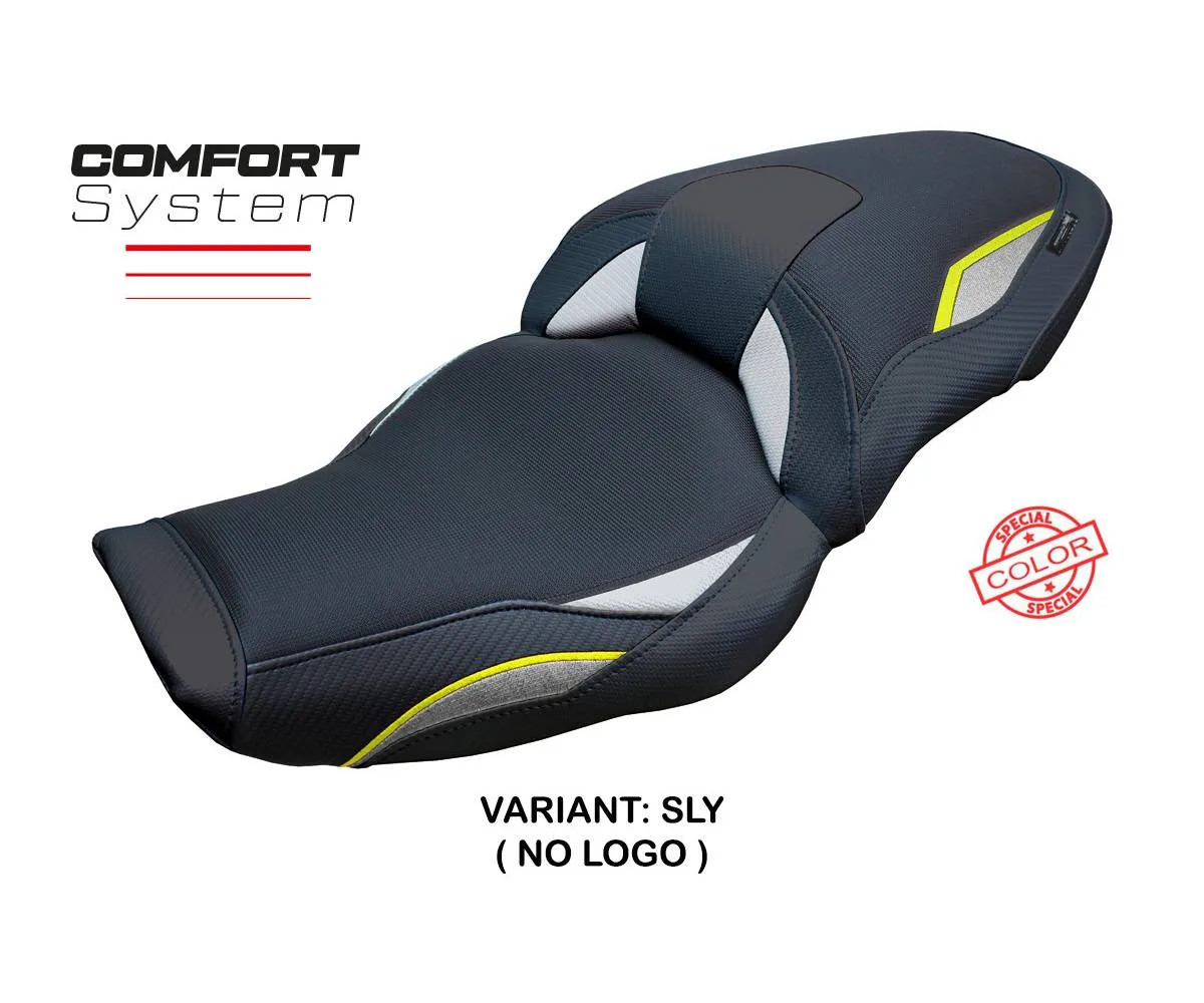 Seat cover Linz Comfort Yellow Silver SLY Tpz compatible BMW S 1000 XR 2024 2026