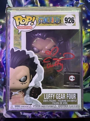 Funko Pop! One Piece Luffy Gear Four #926 CC Signed by Colleen Clinkenbeard PSA