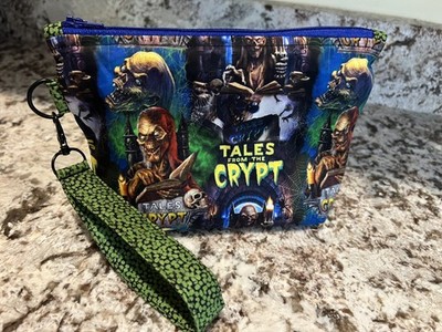 Custom Tales From the Crypt 80s Removable Key Fob Cotton Handmade USA Wristlet