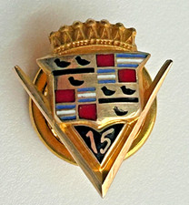 Vintage Spies Cadillac 15 Year Service Lapel Pin Salesman/Dealer 5/8"