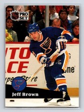 1991-92 Pro Set - Jeff Brown #212 St. Louis Blues Hockey Card