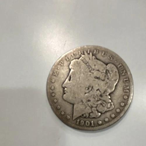 1901 Morgan $1 Silver Dollar Coin Circulated Uncertified 0.9 Fineness Silver