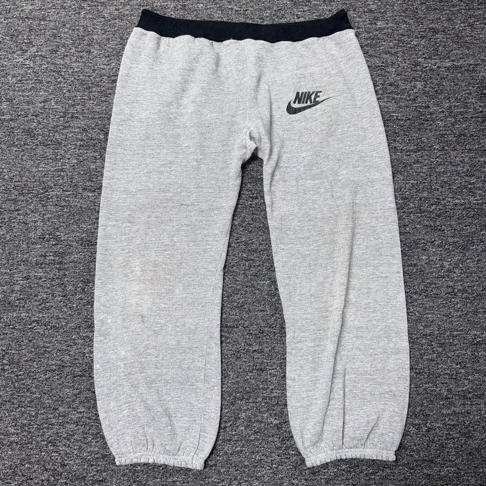Vintage 70s 80s Nike Athletic Jogger Sweat Pants Mens Sz L-XL Gray