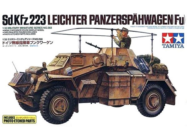 Modell Gepanzert Sd.Kfz.223 Leichter PanzerspäHwagen (Fu) Tamiya 35268 1:3 5-image