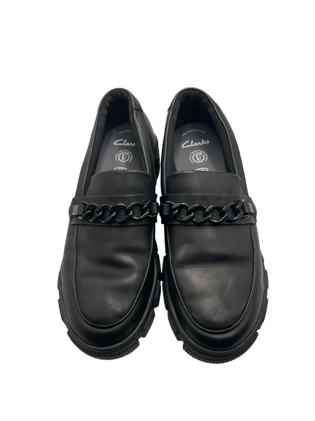 Clarks Evyn Walk  K Girls Chunky Loafer School Shoe Leather  UK 7 G