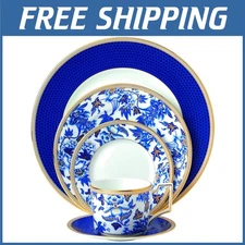 Elegant 5-Piece Hibiscus Place Setting Collection