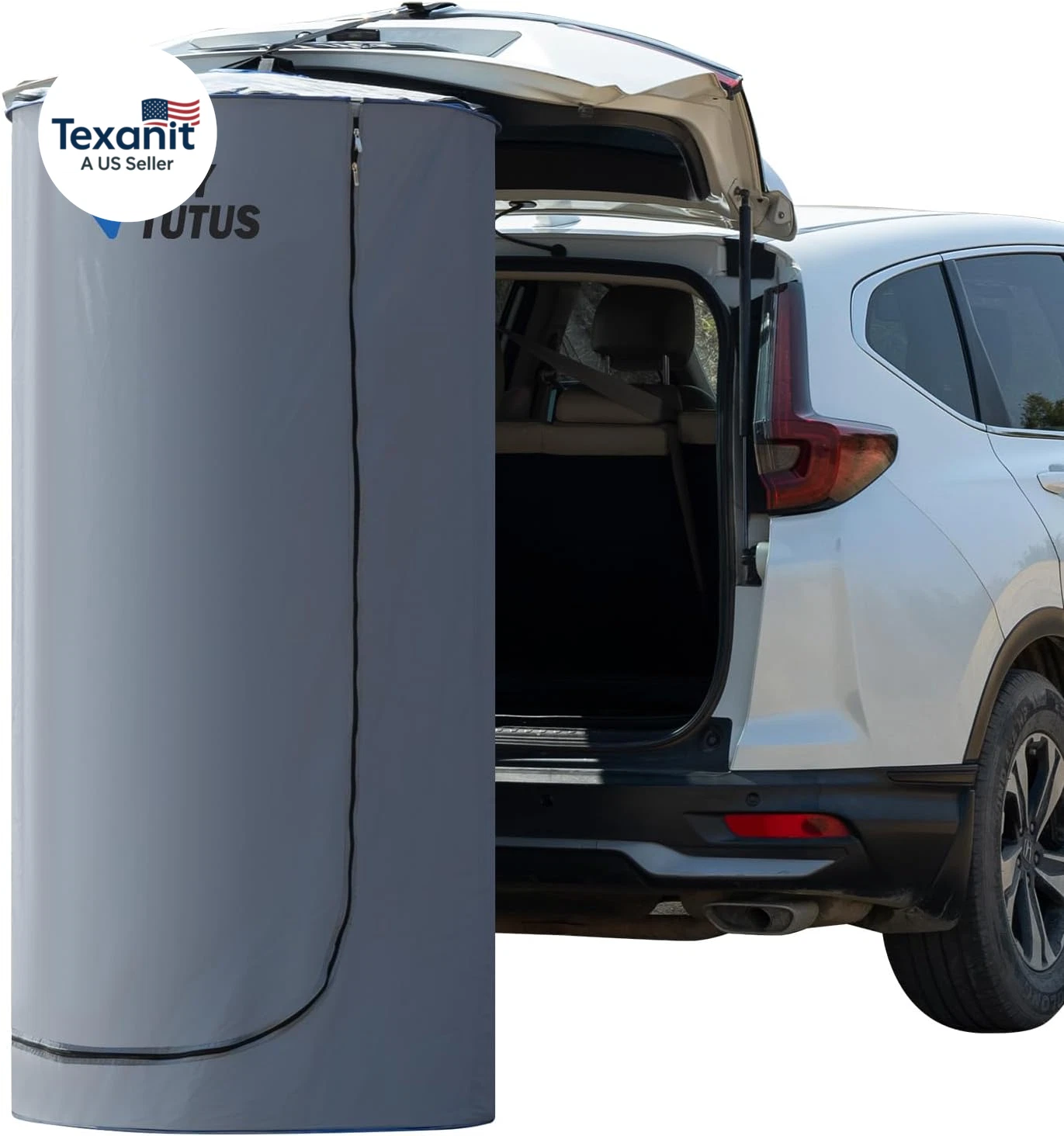 Pop-Up Shower Tent for Car, Easy Set-Up SUV Tailgate Changing Tent with Suction