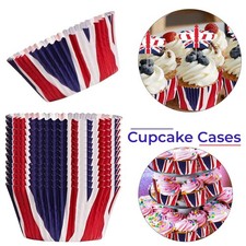 50-200 pezzi Union Jack custodie per cupcake muffin da forno torta sportiva fornitura festa di strada