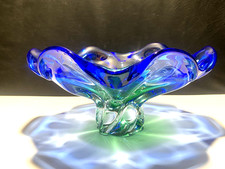 Art GLASS VASE Hand Blown ''MURANO'' 10''in