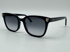 PANTHERE DE CARTIER BLACK ACETATE SQUARE SUNGLASSES CT0143SA 100 GENUINE  1050