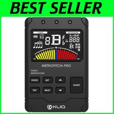 KLIQ PRO Rechargeable Metronome Tuner - for All Instruments