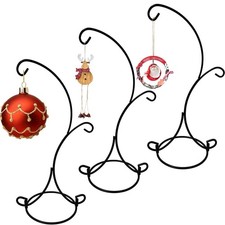 3 Pack Ornament Display Stand Iron Pothook Stand for Hanging Glass Terrarium ...