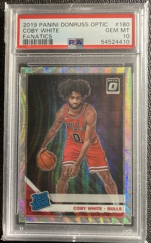 2019 Panini Donruss Optic COBY WHITE (RC) #180 Fanatics Wave Prizm PSA 10