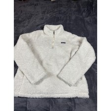 Patagonia Kids White Fleece Quarter Zip Pullover Size XXL 16 18