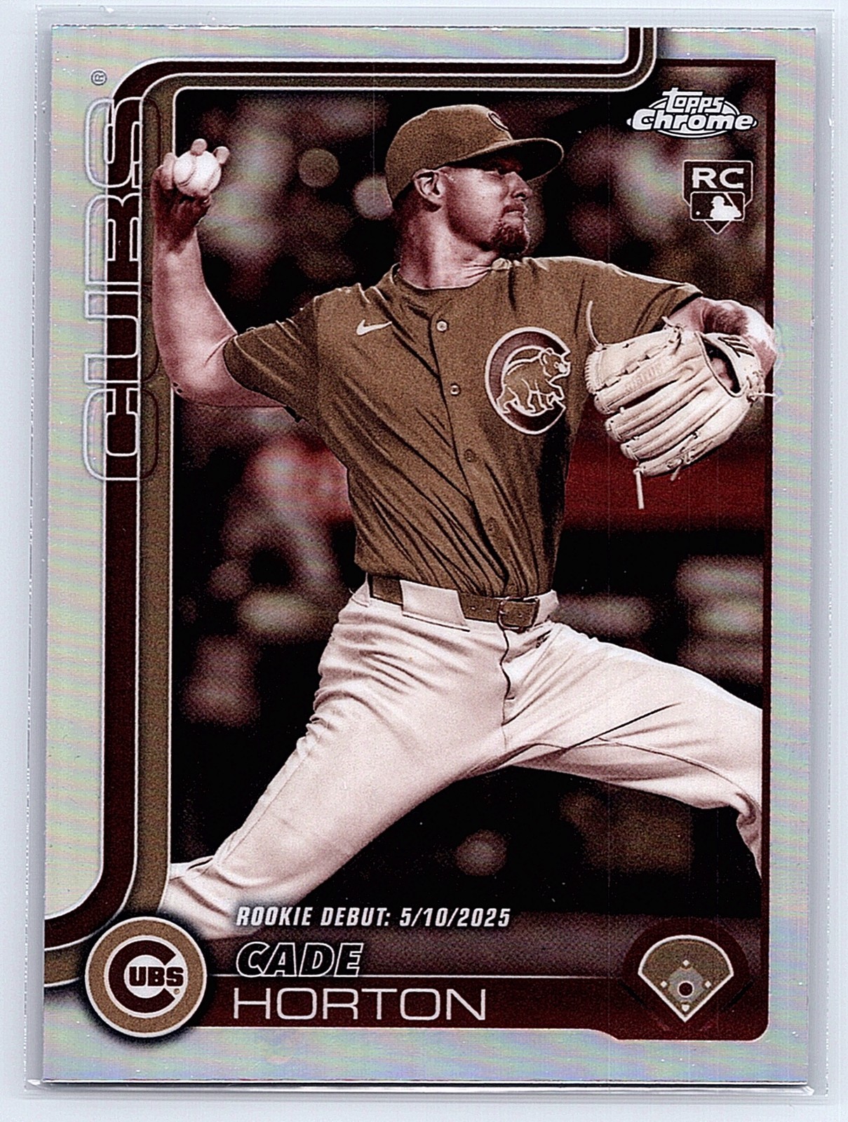 2025 Topps Chrome Update Series - Rookie Debut Cade Horton #USC102 Sepia