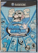 WarioWare Inc Mega Party Game$! GameCube Blockbuster Rental Case No Manual