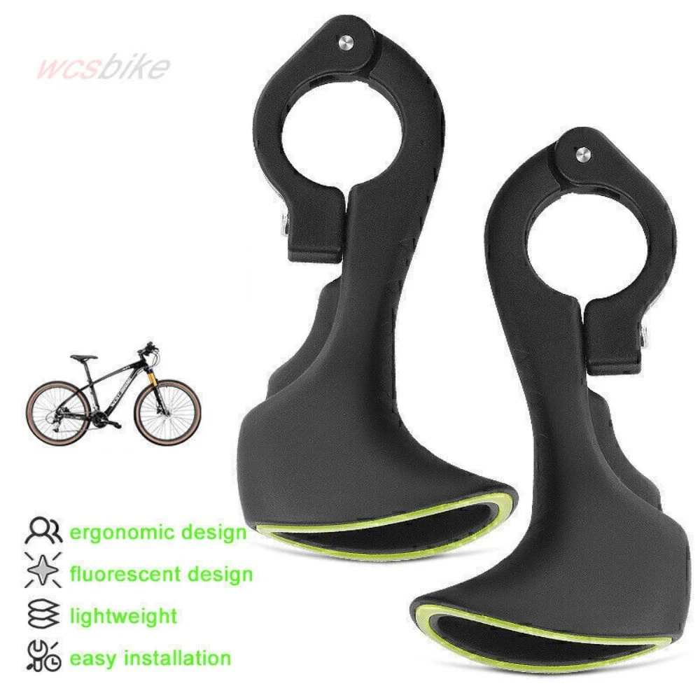 Mountainbike Hochhaus Lenker / Steigbügel – 22,2 Mm Griffstange, Schwarz, Alulegierung