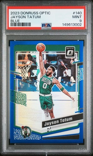 2023 Donruss Optic - Jayson Tatum Blue Prizm /49 PSA 9 🔥 Celtics 🍀