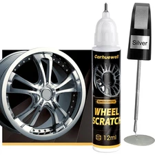 Silver Rim Touch Up Paint, Car Wheel Scratch Repair Paint Pen Curb Scuff Rash...