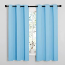NICETOWN Light Blue Curtains for Nursery, 42"W x 63"L Pack of 2 ,