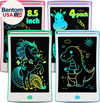 4 Pack LCD Writing Tablet, 8.5 Inch Colorful Toddlers Drawing Tablet for Kids, C